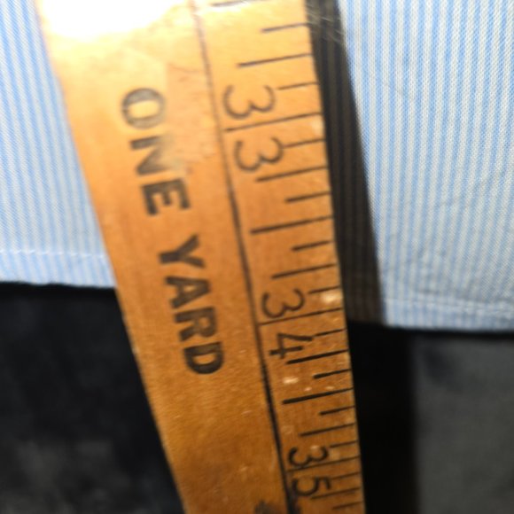 Divided Blue & White Striped Open Waist and Tie Button Up Dress Size 4 - Picture 7 of 8